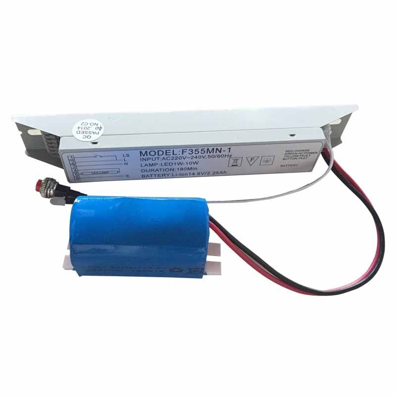 Fonte di alimentazione della luce di emergenza a LED Batteria agli ioni di litio 14,8V 2,25Ah 3 ore F355M