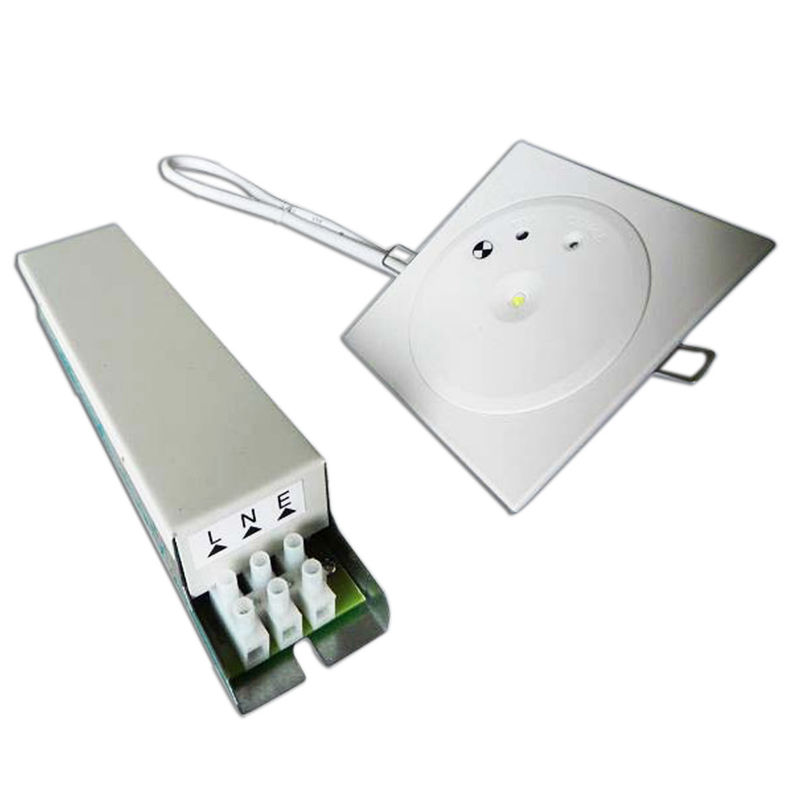 Luce di emergenza a LED da incasso ricaricabile commerciale con batteria di riserva 3W SMD Batteria Ni-Mh bianca