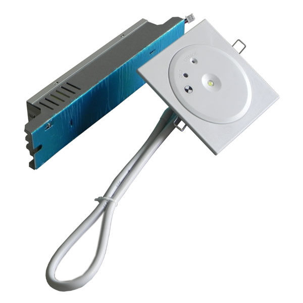 Luce di emergenza da incasso IP20 a batteria con backup a batteria LED SMD bianco da 3W