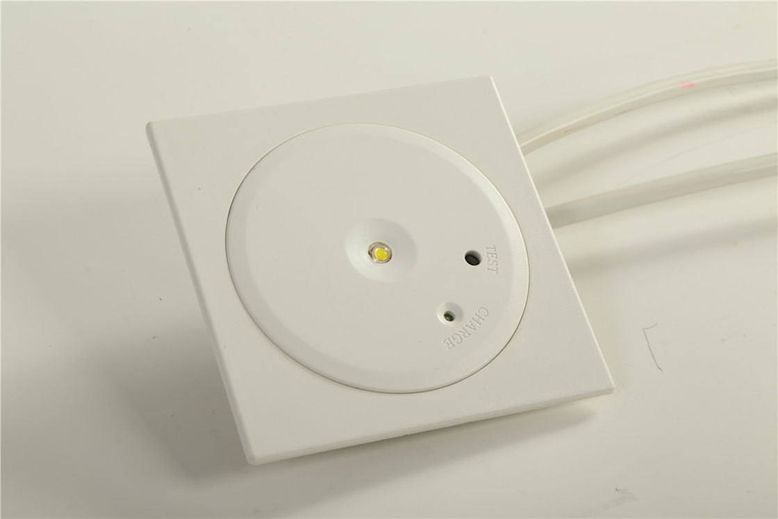 Lampada d'emergenza a fuoco a LED a fondo con accensione CE omologata con LED SMD bianco da 1 Watt e batteria Ni-Cd