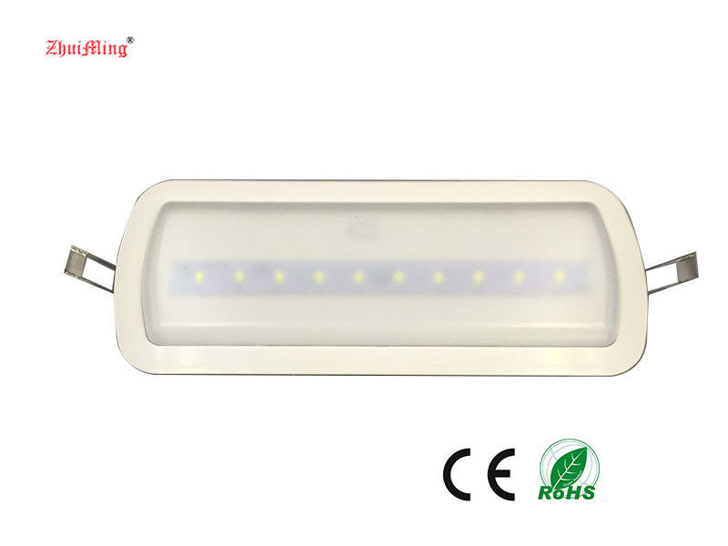Luce a LED ricaricabile di emergenza con batteria Ni-Cd e ABS antincendio per 3 ore