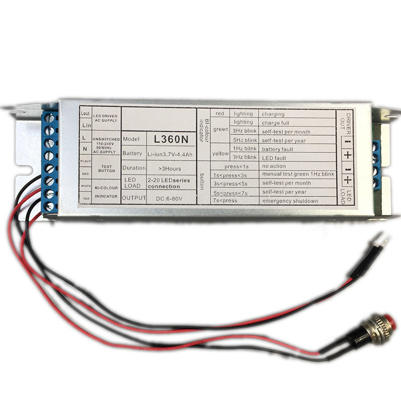 Kit di conversione di emergenza a LED 110V 220V 3-4 Watt, certificato CE, con funzione di autotest L360