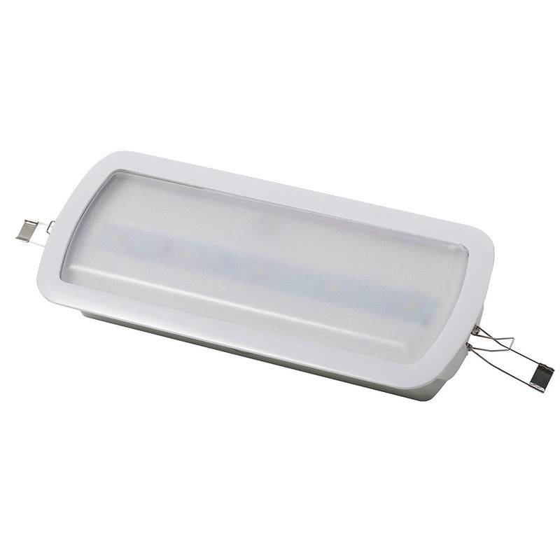Luce d'emergenza LED ABS ignifuga con 10 LED SMD 5730 e batteria Ni-Cd da 3,6 V a 1,8 Ah