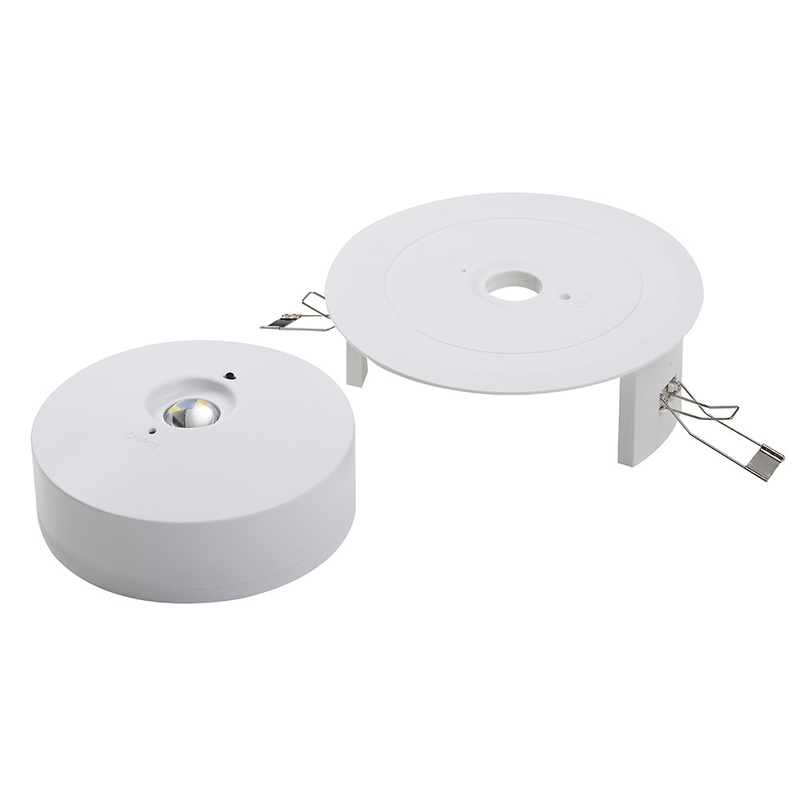 -10oC a 55oC Luce di emergenza di soffitto con durata di emergenza di 3 ore e batteria da 600mAh