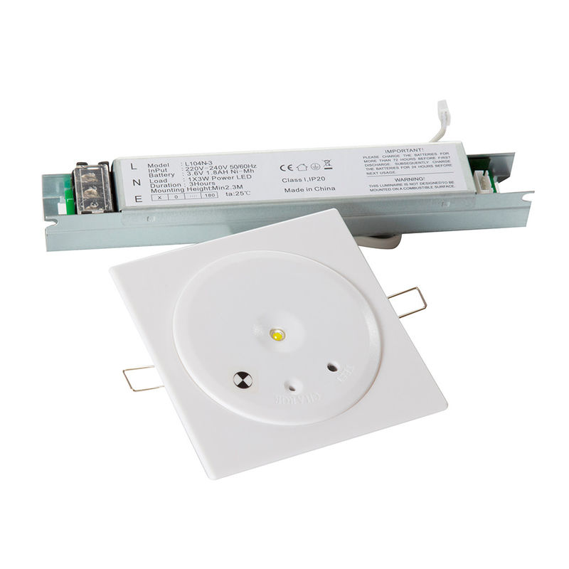 3 ore di durata LED luce di emergenza con 3W SMD LED bianco per soffitto montato