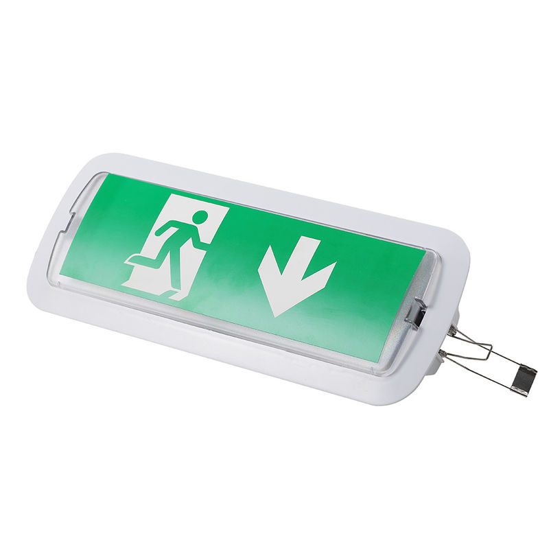 Luce di emergenza a LED commerciale satinata con batteria di backup ricaricabile 1.5W non mantenuta da incasso a soffitto L116N-B