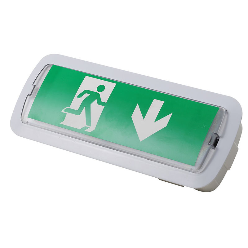 Luce di emergenza a LED da incasso a parete, ricaricabile automaticamente, con batteria di riserva 3 ore, IP20 L116M-C
