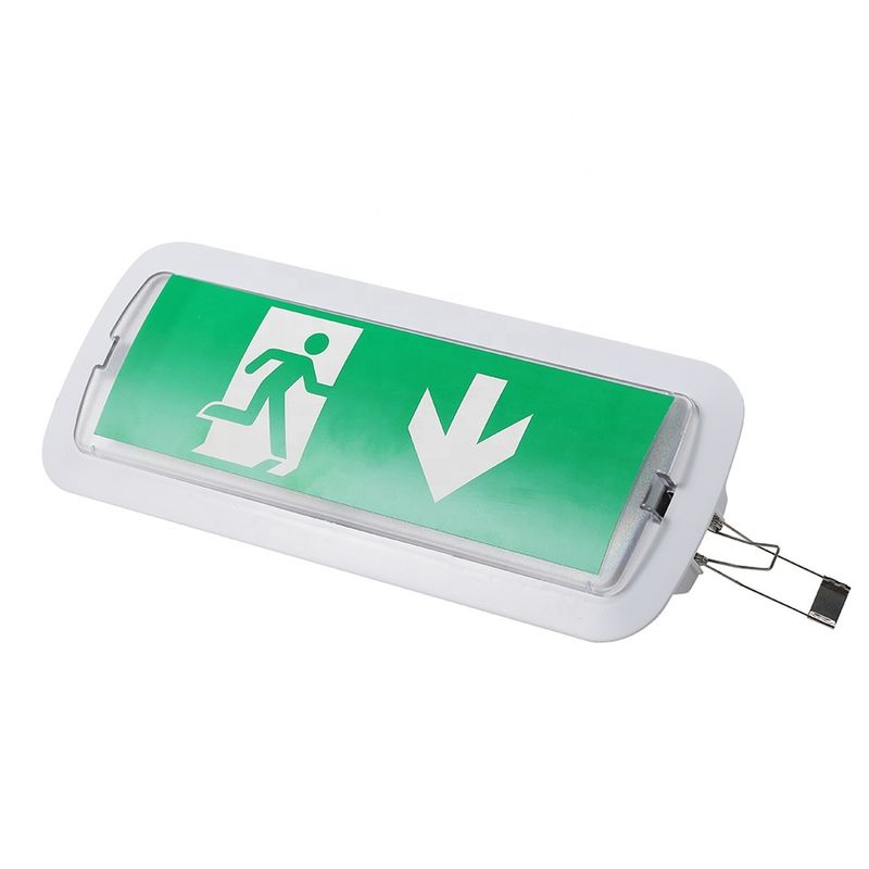 Luce di emergenza ricaricabile SMD con batteria di riserva, IP20, 100 Lumen, 3.6V, 600mAh, 6000K-6500K