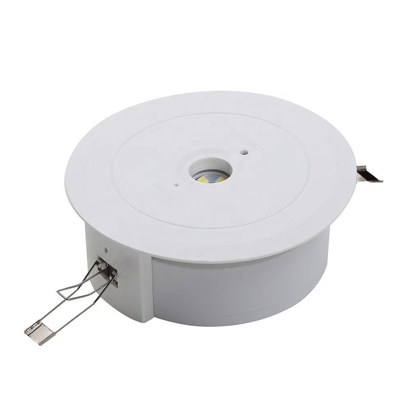 Luce di emergenza LED da incasso a soffitto con batteria di riserva, cassa in ABS, IP20, 3 anni di garanzia L114MN-B