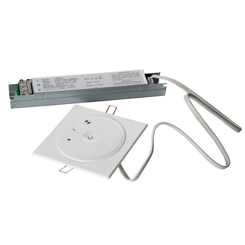 3 ore di durata luce di emergenza a LED 3W SMD soffitto bianco montato con batteria Ni-Cd