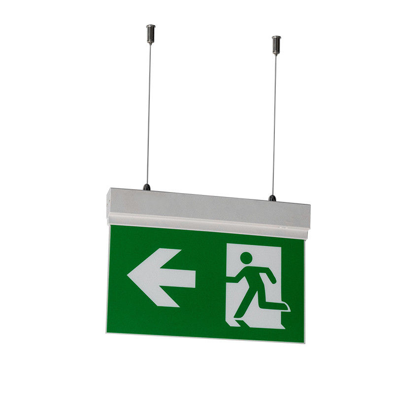 Segnaletica di Uscita di Emergenza a LED a Doppia Faccia con Batteria Li-Ion 3.7V 1.5Ah L701M