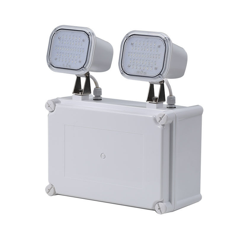 Batteria di riserva 3 ore LED ricaricabile IP65 Twin Spot Emergency Light PC Casing L107N