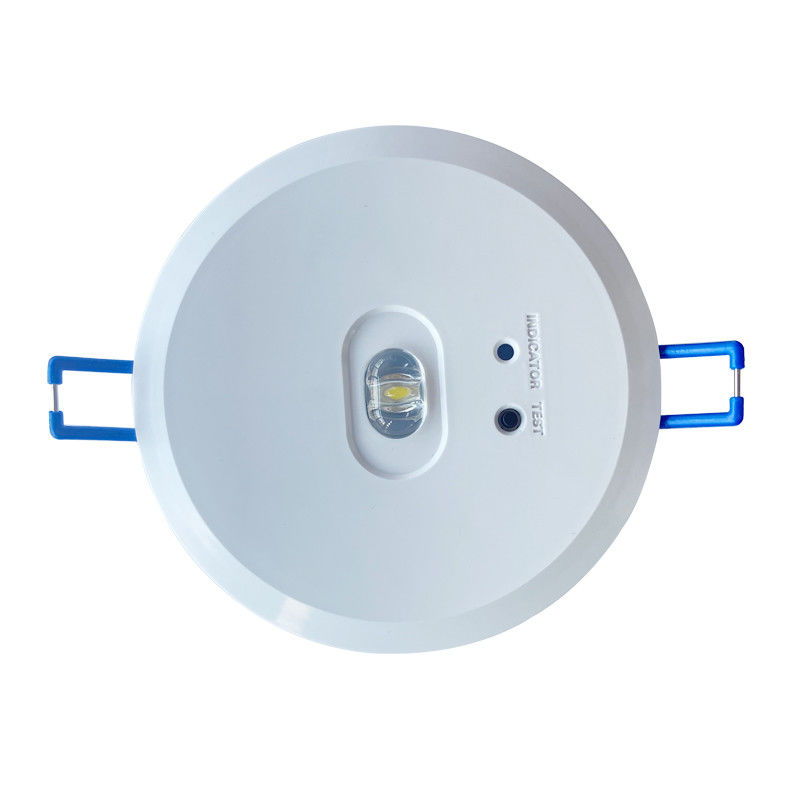 Luce di emergenza da incasso commerciale non mantenuta con batteria di backup, LED COB, batteria Li-Ion, cassa in acciaio L118N