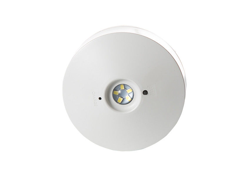 Luce di emergenza LED rotonda mini ricaricabile con batteria di riserva, montaggio a parete 220V 240V L114N