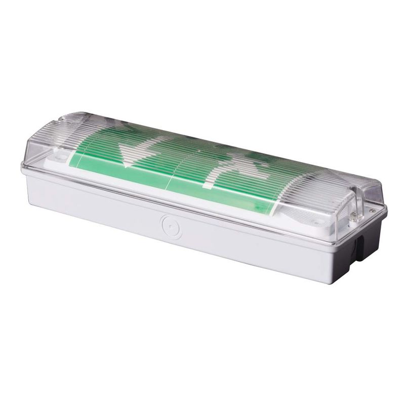 Luce di emergenza a LED impermeabile IP65, batteria Ni-Cd da 3W, 15 LED SMD 2835 da 6500K
