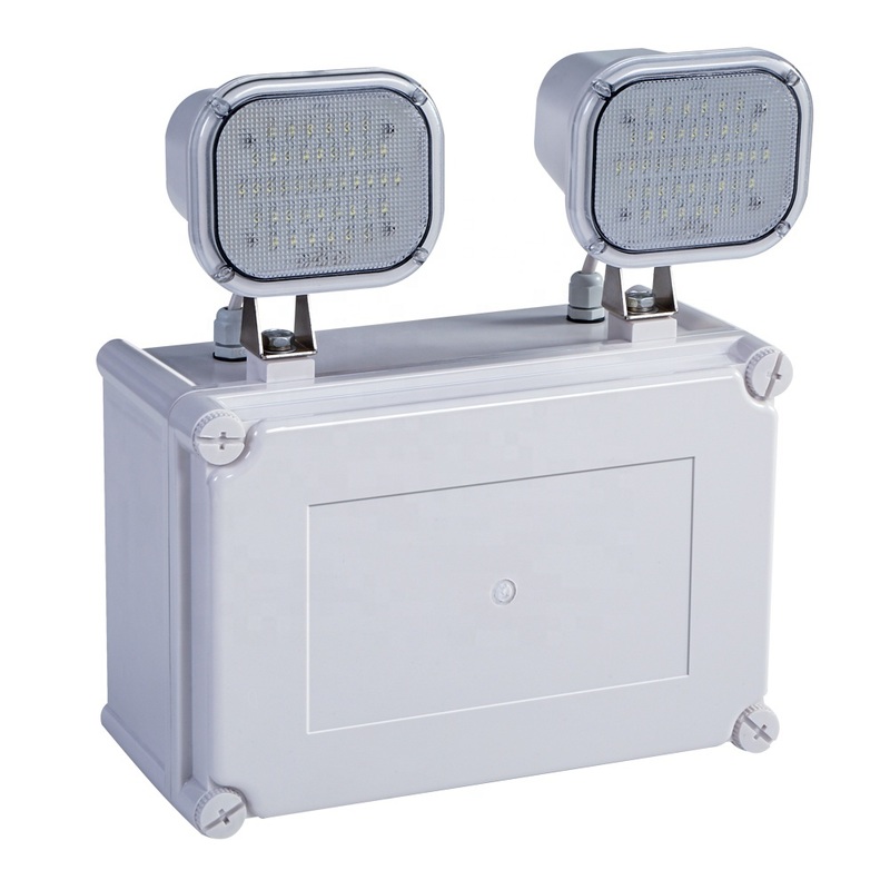 Alta luminosità 2x6W LED Twin Spot Emergency Light 3 anni di garanzia 50000 ore di durata