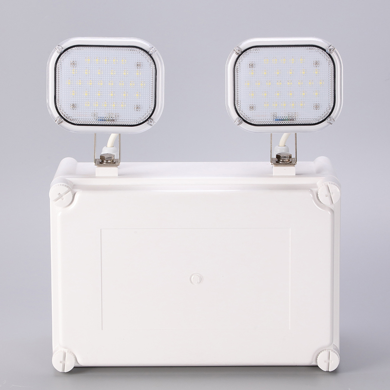 Alta luminosità 2x6W LED Twin Spot Emergency Light 3 anni di garanzia 50000 ore di durata