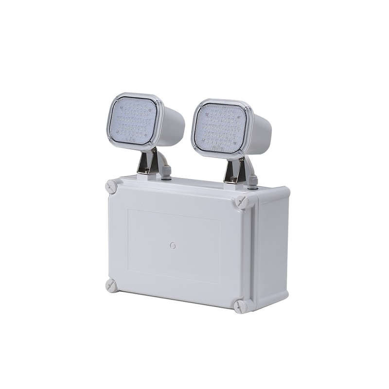 Alta luminosità 2x6W LED Twin Spot Emergency Light 3 anni di garanzia 50000 ore di durata