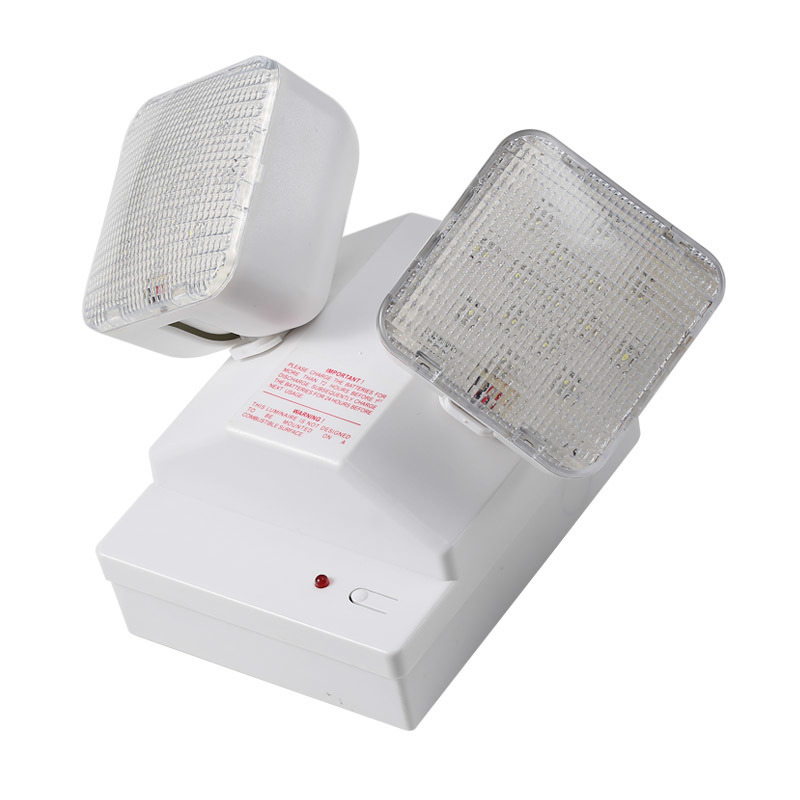Luce di emergenza LED 6W Twin Spot 6500K 3.6V Batteria Ni-Cd 3.0Ah Involucro in PC IP20
