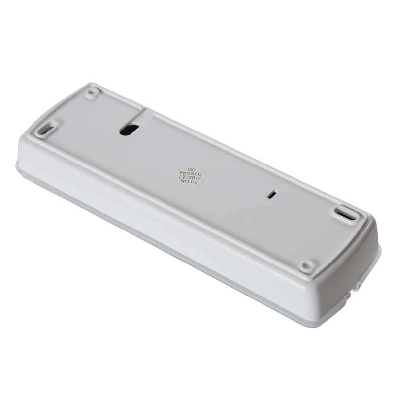 Lampada di emergenza a LED ricaricabile da 220V a montaggio superficiale con 3 ore di autonomia e struttura in plastica