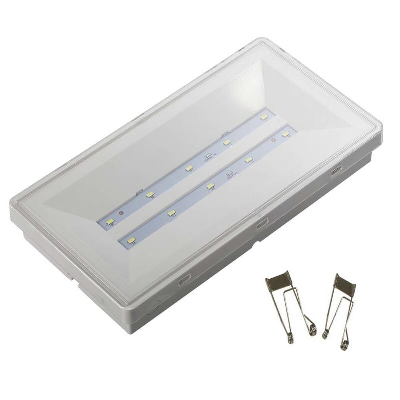 Luce di emergenza ricaricabile IP20 3 ore di riserva Ni Cd Batteria Luce di evacuazione sicura