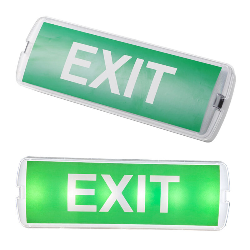 Luce LED di emergenza ricaricabile a parete in plastica permanente con backup di 3 ore e batteria Ni-Cd, certificazione IP20