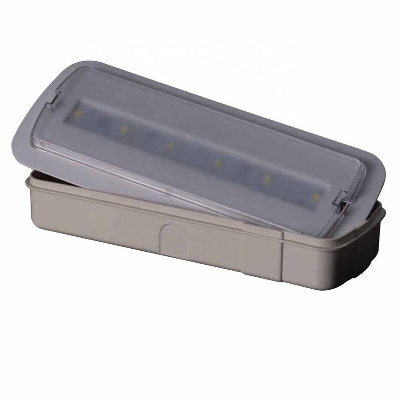 Luce d'emergenza ricaricabile a LED da 3 W montata a parete e al soffitto con garanzia di 3 anni e 180 minuti di backup