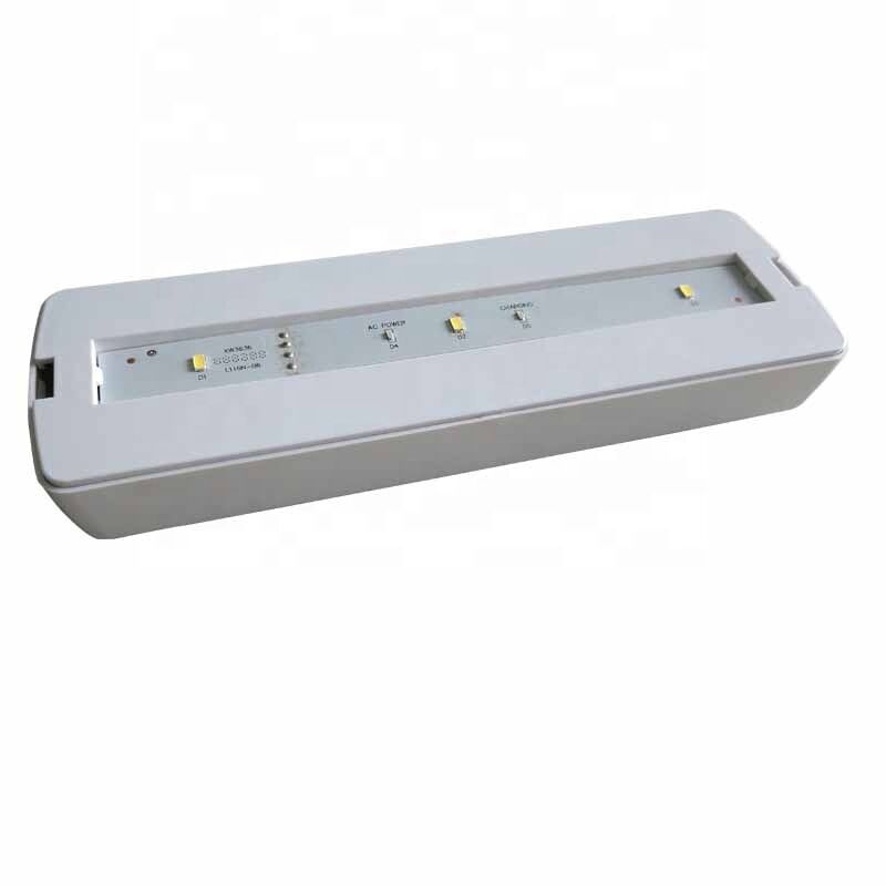 Luce di emergenza a LED ricaricabile da incasso a parete/soffitto da 3W, montaggio a parete, garanzia 3 anni, backup 180 minuti