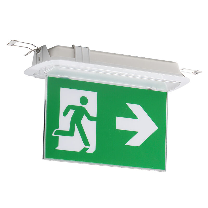 LED soffitto inserito segnale di uscita di emergenza luce batteria Ni-Cd 3 anni di garanzia 6500K