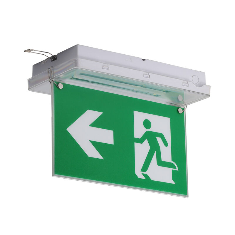 Luce di segnale di uscita d'emergenza a soffitto con batteria Ni-Cd IP65 e 5730 SMD LED