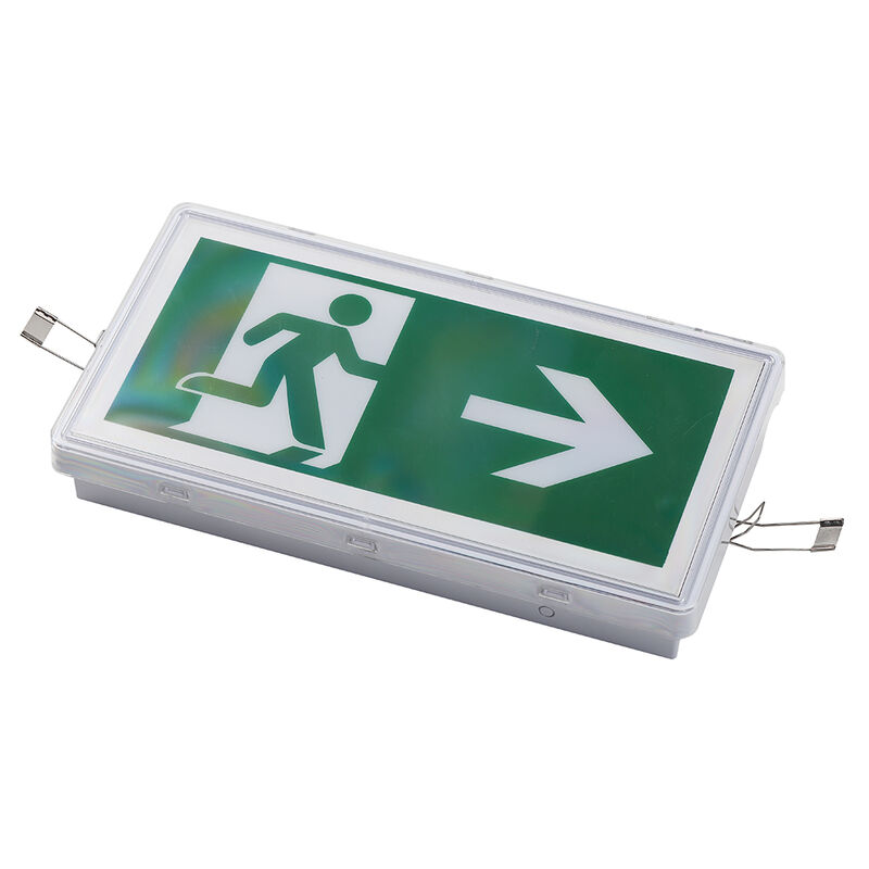 Segnaletica di Uscita di Emergenza Luce Incassata a Soffitto Batteria Ni-Cd Grado IP65 LED SMD 5730