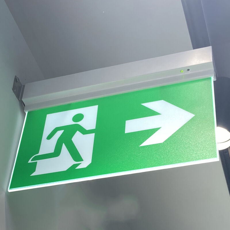 Segnale di uscita laterale a doppio lato con batteria agli ioni di litio e luce di emergenza a LED per il tempo di emergenza di 3 ore