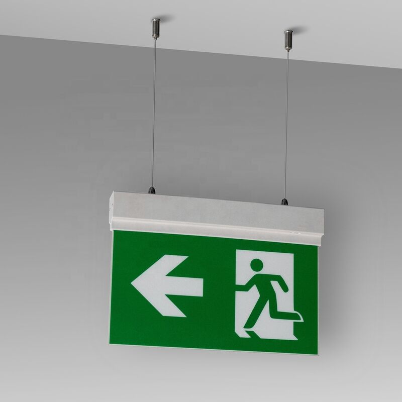 3 ore di batteria ricaricabile a doppio lato segnale di uscita d'emergenza con 15pcs SMD LED bianco e batteria agli ioni di litio