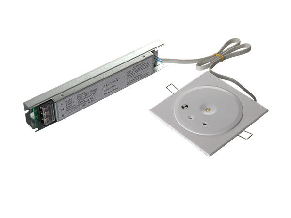 Risparmio energetico IP20 Commercial Recessed LED Ceiling Emergency Light with Battery Backup Downlight 3W SMD Bianco