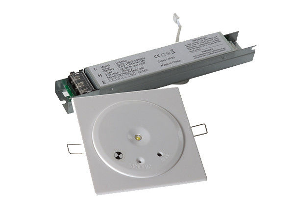 Risparmio energetico IP20 Commercial Recessed LED Ceiling Emergency Light with Battery Backup Downlight 3W SMD Bianco