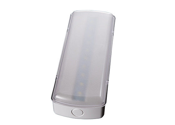 Luce di emergenza a LED da 5W per interni, copertura satinata, pulsante di test a parete, L119N-A