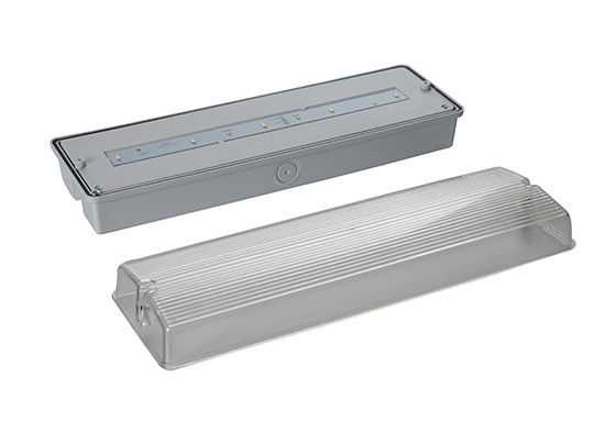 Segnale di uscita di emergenza a LED 220V con funzionamento di 3 ore, involucro ABS ignifuge e batteria al nichel-cadmio