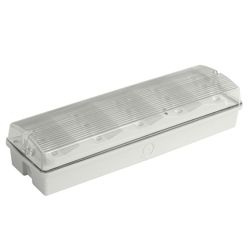 Luce di emergenza a LED impermeabile, involucro in ABS ignifugo, diffusore in PC, 15 LED SMD 2835, IP65, L102M