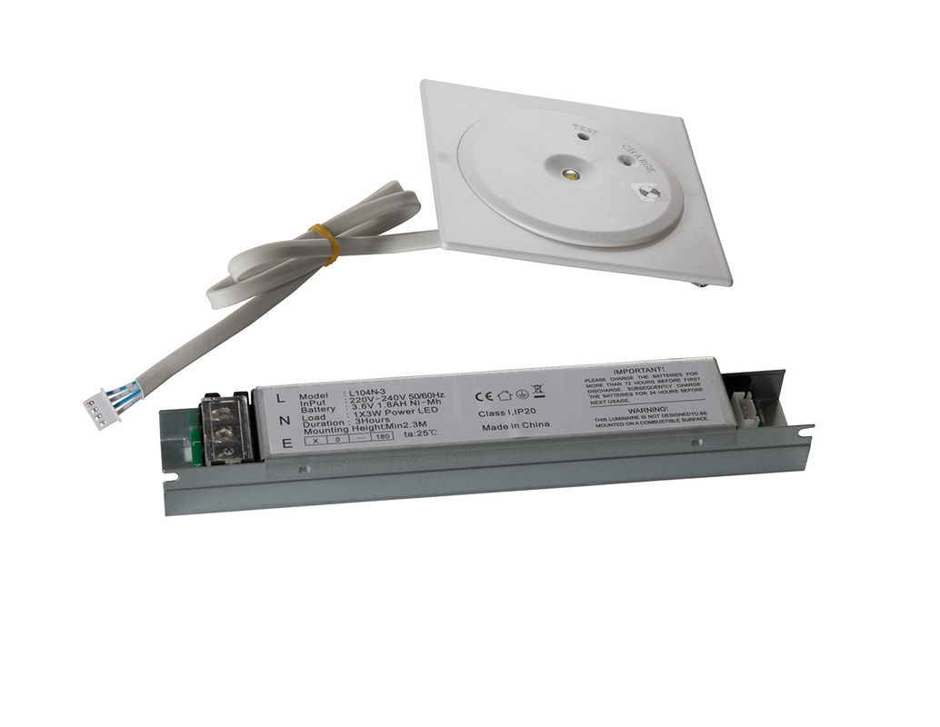 Luce di emergenza a LED IP20 da incasso a soffitto non mantenuta con batteria di riserva, segnale di uscita di sicurezza 220V L104N-3