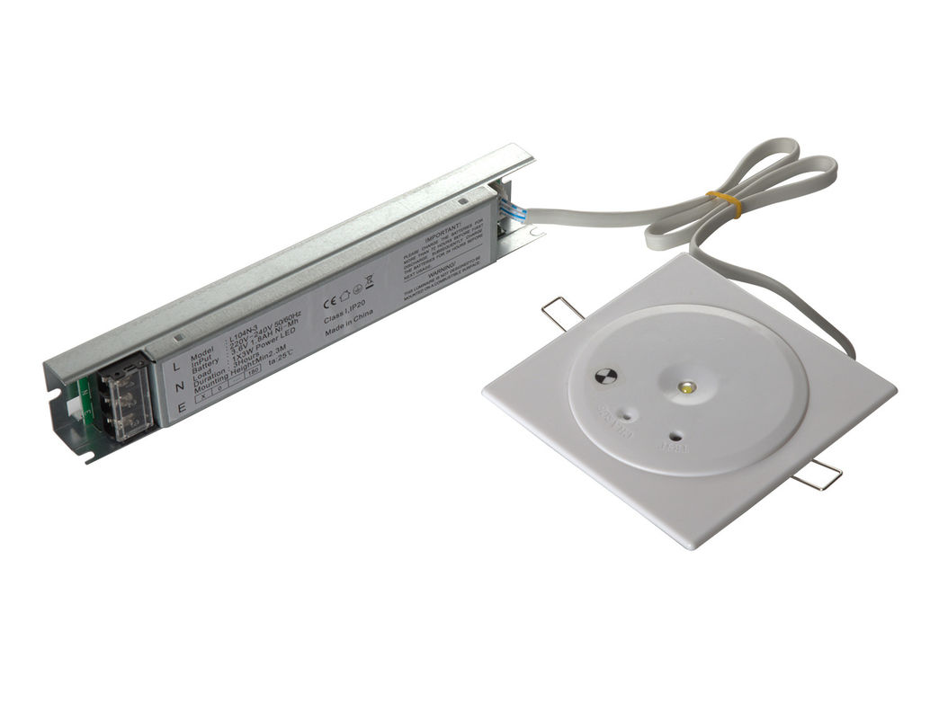 Luce di emergenza a LED IP20 da incasso a soffitto non mantenuta con batteria di riserva, segnale di uscita di sicurezza 220V L104N-3