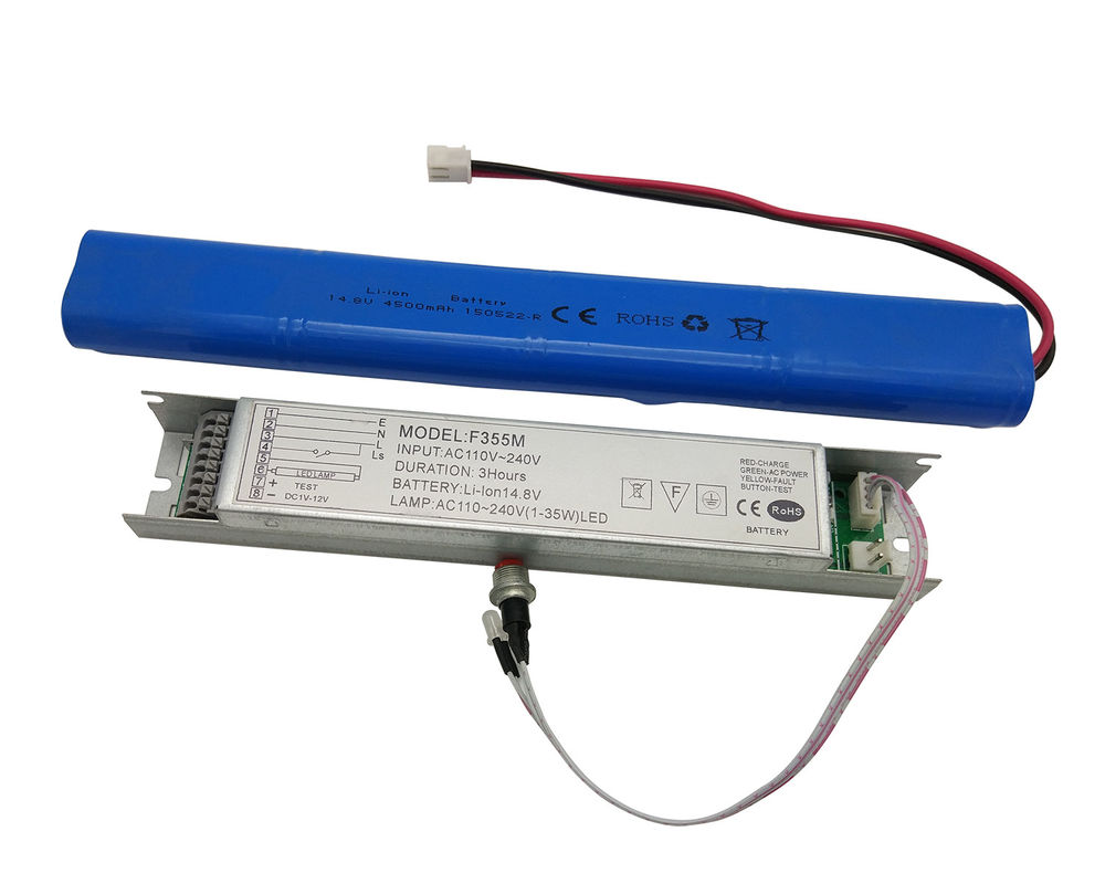 Kit di conversione di emergenza a LED con batteria Li-Ion Autotest Tempo di emergenza 1-3 ore
