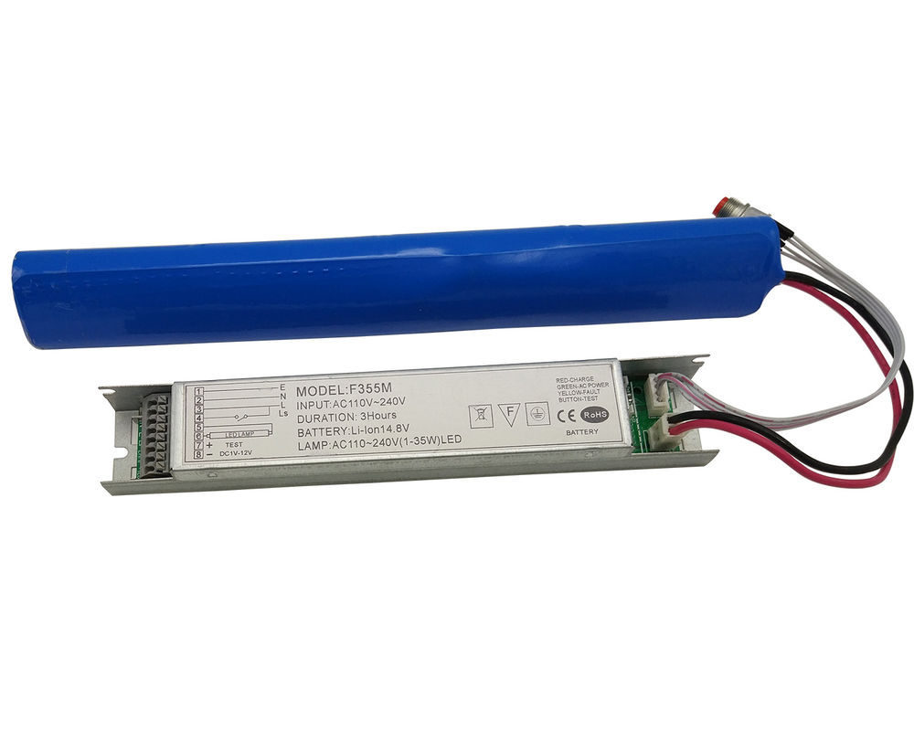 Kit di conversione di emergenza a LED con batteria Li-Ion Autotest Tempo di emergenza 1-3 ore