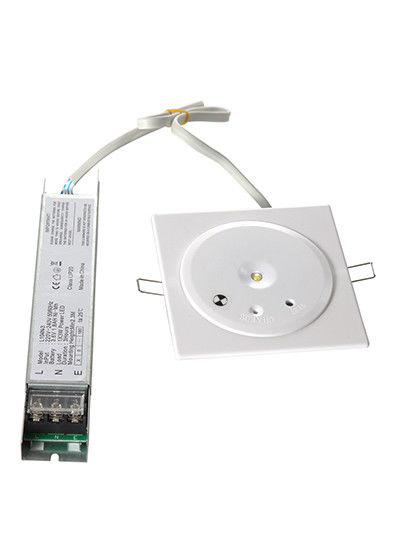 Lampada d'emergenza a fuoco a LED a fondo con accensione CE omologata con LED SMD bianco da 1 Watt e batteria Ni-Cd