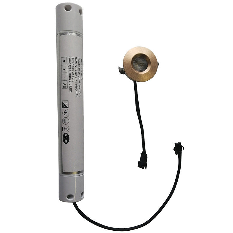 Luce di emergenza a LED ricaricabile da 3W con custodia in alluminio, backup batteria, IP20, alta luminosità L124N