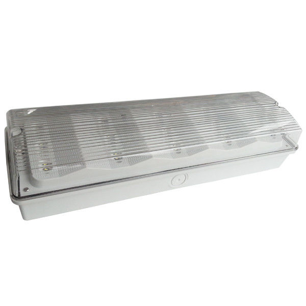 Luce di emergenza a LED non mantenuta con custodia in ABS ignifugo, impermeabile IP65 e durata di 3 ore