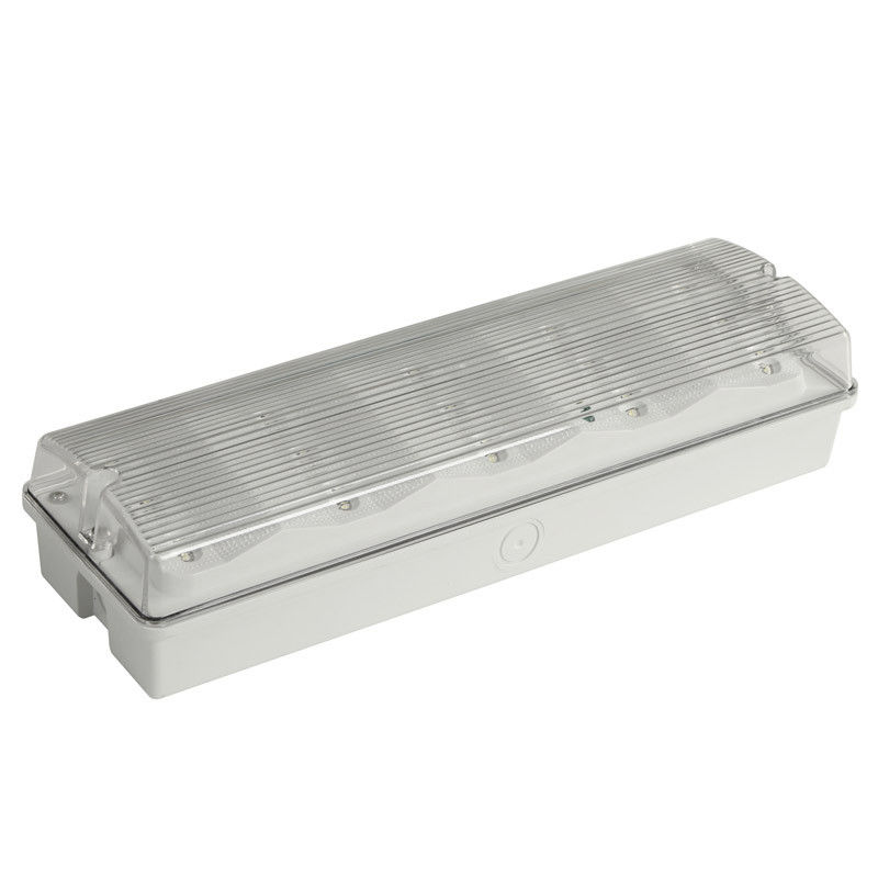 Luce di emergenza LED commerciale da soffitto ricaricabile per esterni con batteria di riserva diffusore in PC IP65 EL015EN