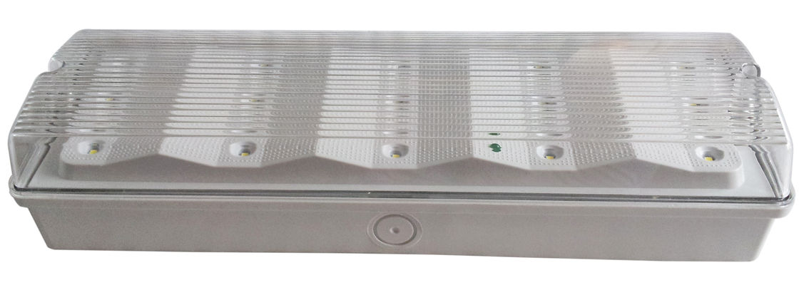 Luce di emergenza LED commerciale da soffitto ricaricabile per esterni con batteria di riserva diffusore in PC IP65 EL015EN