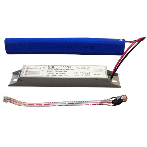 Azionamento a batteria Fornitore di alimentazione di luce di emergenza con batteria agli ioni di litio 14,8V 6,0Ah e funzione di auto-test per più di 3 ore