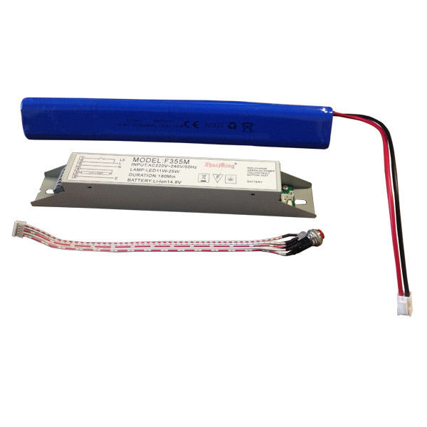 Azionamento a batteria Fornitore di alimentazione di luce di emergenza con batteria agli ioni di litio 14,8V 6,0Ah e funzione di auto-test per più di 3 ore