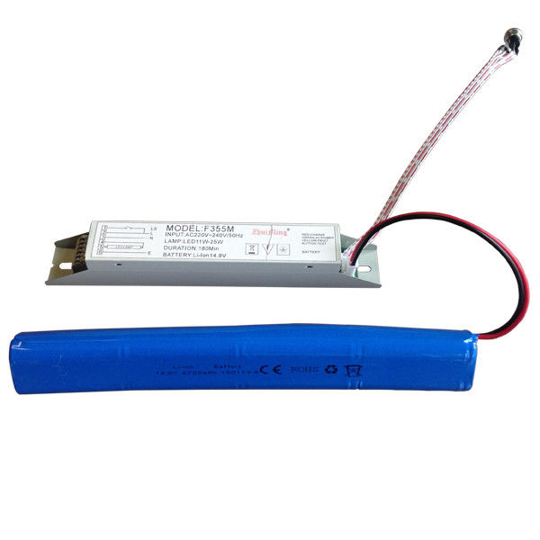 Azionamento a batteria Fornitore di alimentazione di luce di emergenza con batteria agli ioni di litio 14,8V 6,0Ah e funzione di auto-test per più di 3 ore